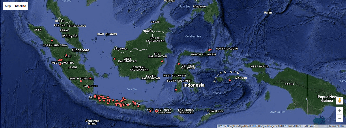 Sebaran Koordinator Wilayah #Pendaki Indonesia