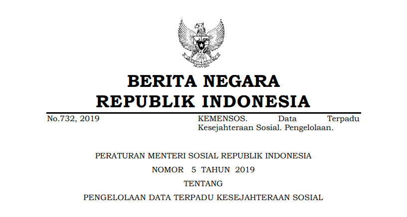 Permensos no 5 tahun 2019