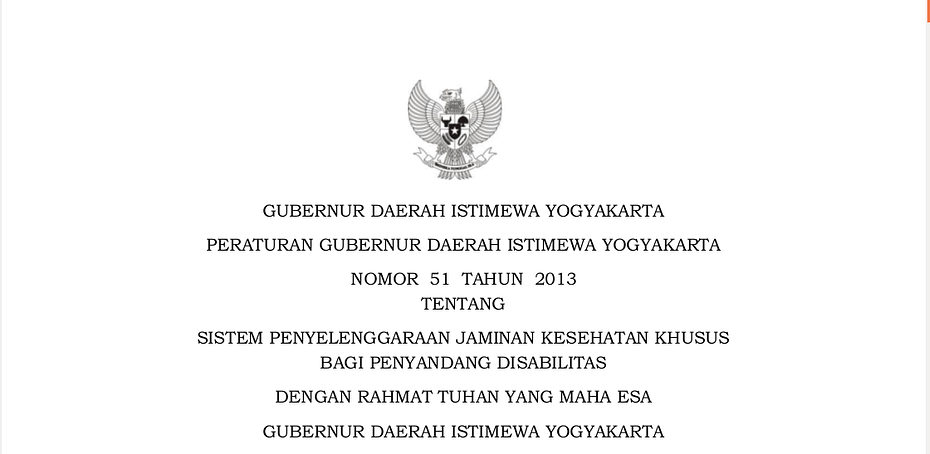 Pergub DIY No 51 tahun 2013